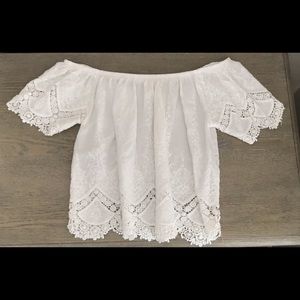 Boho Off The Shoulder Crop Top